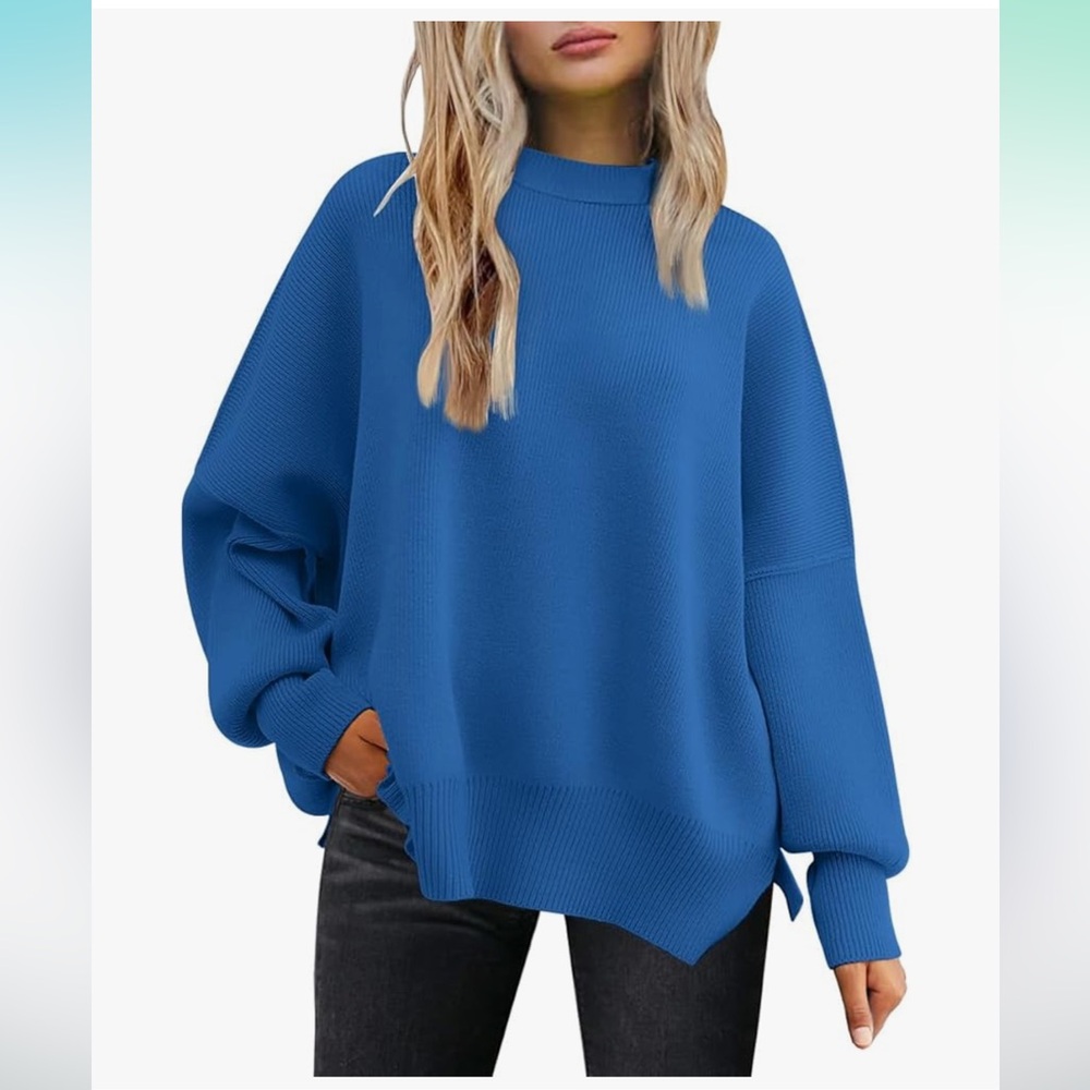 Cowl Neck Sweater with Ribbed Details